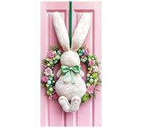 Vobumix Décoration De Fond De Pâques, Bannière De Joyeuses Pâques, Tissu Suspendu pour Porte De Pâques, Tapisserie De Lapin pour Fête De Pâques