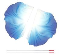 Vobumix Drapeau De Louange en Demi-Cercle, 2 Drapeaux De Louange d'ange, Drapeaux De Danse avec 2 Tiges Télescopiques, Drapeau De Louange Brillant, Bannière De Culte