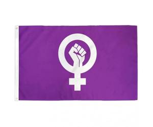 Vobumix Drapeau De Symbole Féministe De Protestation Contre L'utérus Pro Choice, Drapeau des Droits des Femmes, Bannière Extérieure pour Cour, Pelouse, Terrasse, Porche, Décoration