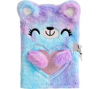 Vobumix Journal Intime Ours en Peluche pour Filles Journal Intime pour Filles Ours Mignon Journal Intime Verrouillable Journaux Secrets pour Filles Carnet avec Serrure