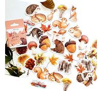 Vobumix Kawaii Automne Forêt Autocollant Pcs Forêt Animaux Autocollants Plante Graffiti Stickers Album De Journal Scrapbooking Étiquette Autocollant Style Aléatoire