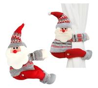 Vobumix Lot De 2 Boucles De Rideau Père Noël, Embrasses De Rideaux Réglables, pour Décoration De Chambre À Coucher, Salon, Hiver