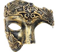 Vobumix Masque De Fête Vénitien, Masque De Gladiateur Romain, Demi-Masque, Accessoire De Spectacle Vénitien pour Décoration De Fête De Carnaval