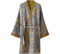 Vobumix Peignoir De Bain en Gaze De Style Japonais, Pyjama Kimono D'été pour, Tenue Décontractée pour Le Quotidien Ou Méditation, Tenue De Spa