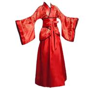 Vobumix Robe Chinoise Ancienne pour Filles, Robe Hanfu À Manches Longues, Robe De Princesse Élégante pour Costume De Danse De Chœur