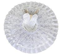 Vobumix Robe De Ballet Adulte sans Manches, Costume du Lac des Cygnes pour Halloween, Noël Spectacles De Danse