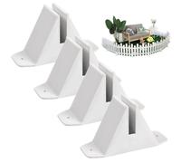 Vobumix Séparateur De Pièce Support D'écran Cloison De Pieds 4 Pièces Support De Séparation De Pièce en Bois Support D'écran Pliant Écran Pieds Support Écrans