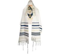 Vobumix Talit Messianique Israël Châle De Prière Tallit Châle De Prière Style Ethnique Châle De Prière Glands Juifs Châle De Prière pour Hommes Femmes