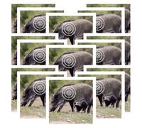 Vobumix Tir À l'arc Target Paper 20 Pièces Tir À l'arc Sanglier Jeu De Fléchettes Papier Chasse Kit De Tir À l'arc Cibles d'arc De Flèche pour Le Tir À l'arc Accessoires