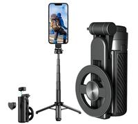 Vobza Selfie Stick, 4-in-1 Multifunctional 360° Rotation Magnetic Selfie Stick, Mini Portable Detachable Extendable Multifunctional Shooting Aid, for iPhone, for Photograph, Live Streaming (1pcs)