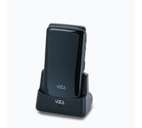 VOCA Téléphone à clapet à Gros Boutons pour Personnes âgées | 4G LTE débloqué | Volume Fort | Bouton SOS | Numérotation Rapide | Texte prédictif | Station de Chargement | V340 (Noir)