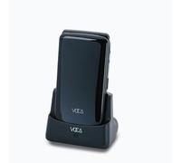 VOCA Téléphone à clapet à Grosses Touches pour Personnes âgées | Débloqué 4G LTE | Volume élevé | Bouton SOS | Numérotation Rapide | Texte prédictif | Station de Charge | V340 (Noir)