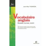 Vocabulaire anglais: Economie, politique, société
