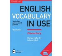 Vocabulaire anglais en usage élémentaire avec réponses et ebook avec audio
