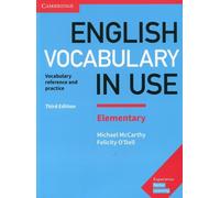 Vocabulaire anglais en usage Livre élémentaire avec réponses