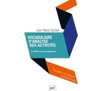 Vocabulaire d'analyse des activités: Penser les conceptualisations ordinaires