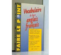 Vocabulaire de base anglais-français