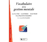 VOCABULAIRE DE LA GESTION MENTALE