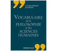 Vocabulaire De La Philosophie Et Des Sciences Humaines