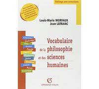 Vocabulaire de la philosophie et des sciences humaines