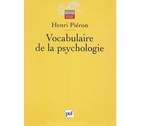 Vocabulaire de la psychologie