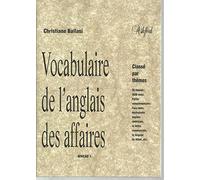 Vocabulaire de l'anglais des affaires