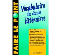 Vocabulaire des études littéraires