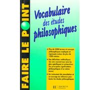 Vocabulaire Des Etudes Philosophiques. Edition 1994