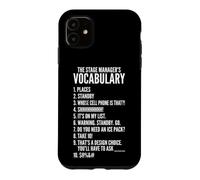 Vocabulaire du Chef de scène Théâtre Musical Gestionnaire de scène Coque pour iPhone 11