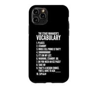Vocabulaire du Chef de scène Théâtre Musical Gestionnaire de scène Coque pour iPhone 11 Pro