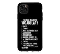 Vocabulaire du Chef de scène Théâtre Musical Gestionnaire de scène Coque pour iPhone 11 Pro Max