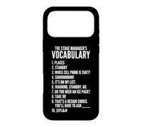 Vocabulaire du Chef de scène Théâtre Musical Gestionnaire de scène Coque pour iPhone 17 Pro Max