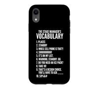 Vocabulaire du Chef de scène Théâtre Musical Gestionnaire de scène Coque pour iPhone XR