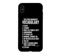 Vocabulaire du Chef de scène Théâtre Musical Gestionnaire de scène Coque pour iPhone XS Max