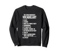 Vocabulaire du Chef de scène Théâtre Musical Gestionnaire de scène Sweatshirt
