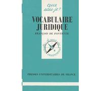 Vocabulaire juridique