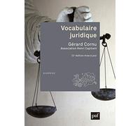 Vocabulaire juridique: Association Henri Capitant