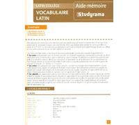Vocabulaire latin