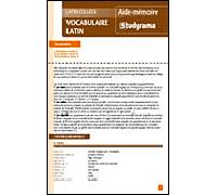 Vocabulaire latin - Collectif - Studyrama Eds - broché - Scolaire / Universitaire