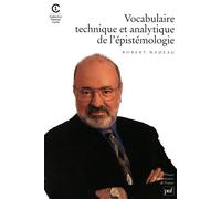 Vocabulaire Technique Et Analytique De L'épistémologie