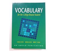 Vocabulary for the College Bound Student