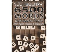 Vocabulary Multi Puzzle Book: Crossword Puzzles with Easy to Read Print about Vocabulary & General Knowledge and More I 6X9 inches, 400 pages I 200 ... Gift for Vacation, Holidays and Relaxation