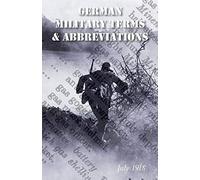Vocabulary Of German Military Terms And Abbreviations