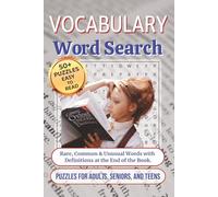 Vocabulary Word Search Puzzle Book: Word Searches with Easy-to-Read Print About Advanced Words, SAT Terms, Language Lovers, and More | 6x9 Inches, 165 ... Gift for Students, Teachers, and Puzzle Fans!