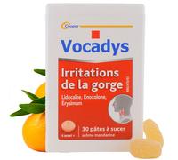 Vocadys 30 Pâtes à Sucer Irritations de la Gorge arôme mandarine