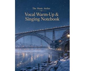 Vocal Warm-Up & Singing Notebook: Winter Recital Edition - voice practice journal for warm-ups, exercises, songs, range notes and vocal progress