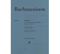 Vocalise Op. 34 Nr. 14 Für Singstimme Und Klavier / Book