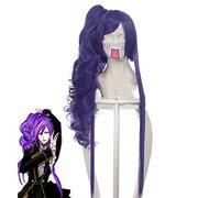 VOCALOID GACKPOID Gakupo Cosplay perruques violet Long bouclés fibre haute température synthétique cheveux Peruca Anime Costume perruque KUZZ69380