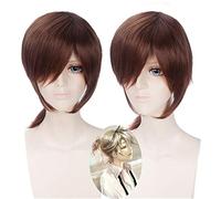 Vocaloid Kagamine Rin/Kagamine Len cheveux bruns courts résistants à la chaleur Kagamine Len Cosplay Costume perruques + bonnet de perruque