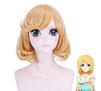 Vocaloid Kagamine Rin perruque Cosplay Costume femmes court résistant à la chaleur cheveux synthétiques Halloween fête jeu de rôle perruques PL-511